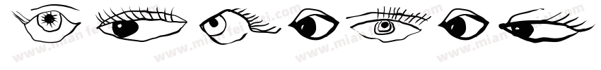 lover eyes字体转换